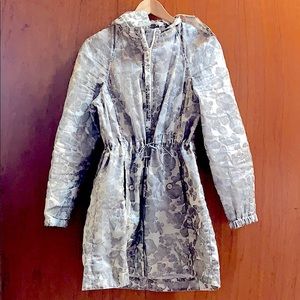 Tory Burch Shirley Floral Print Hooded Jacket